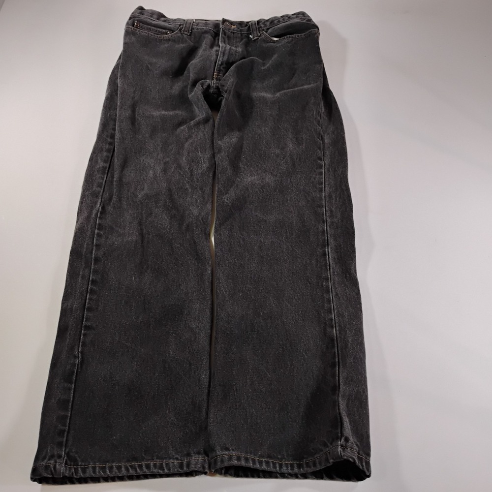 Faded Glory Vintage 100% Cotton Men's 34x32 Black Straight Leg Jeans